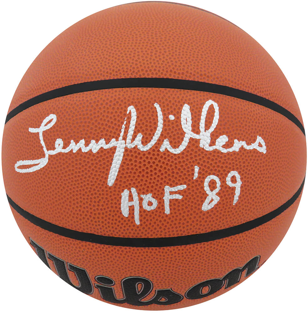 Lenny Wilkens Signed Wilson Indoor/Outdoor NBA Basketball w/HOF'89 - WILBSK235 - Lenny Wilkens Signed Wilson Indoor/Outdoor NBA Basketball w/HOF'89 product image