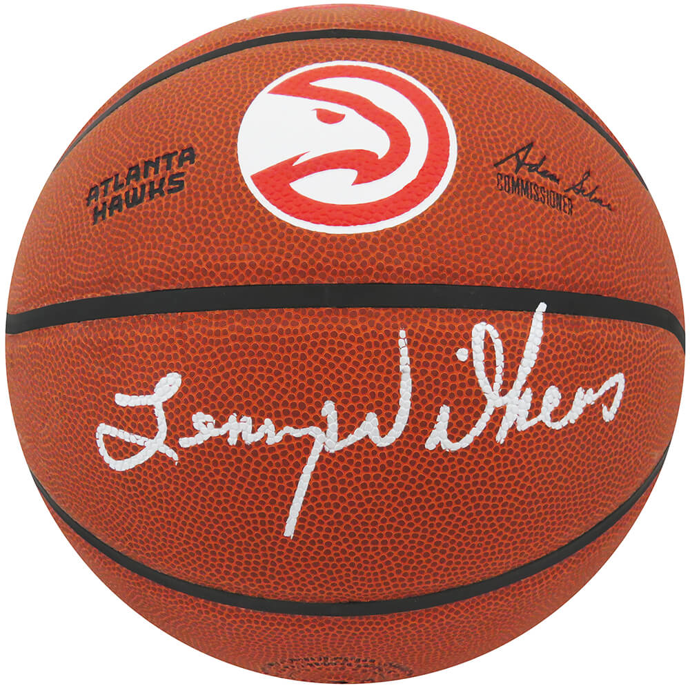 Lenny Wilkens Signed Wilson Atlanta Hawks Logo NBA Basketball - WILBSK236 - Lenny Wilkens Signed Wilson Atlanta Hawks Logo NBA Basketball product image