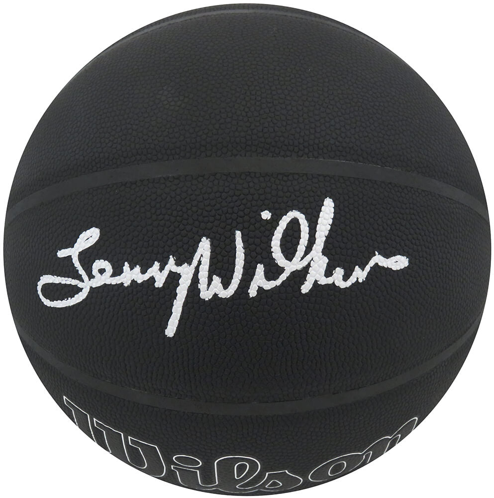 Lenny Wilkens Signed Wilson I/O Black 75th Anniversary Logo NBA Basketball - WILBSK237 - Lenny Wilkens Signed Wilson I/O Black 75th Anniversary Logo NBA Basketball product image