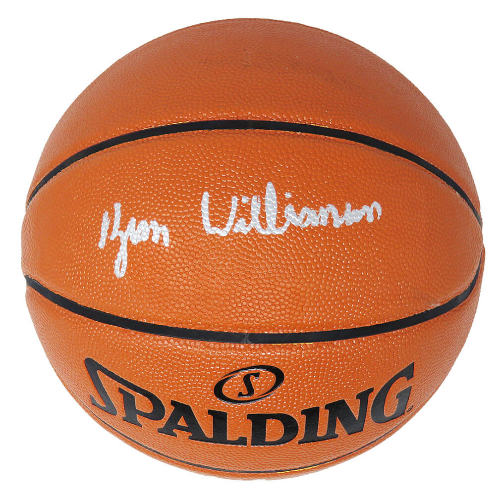 Zion Williamson Signed Spalding Game Series Replica NBA Basketball  (Full Name Signature) - WILBSK240 - Zion Williamson Signed Spalding Game Series Replica NBA Basketball (Full Name Signature) product image