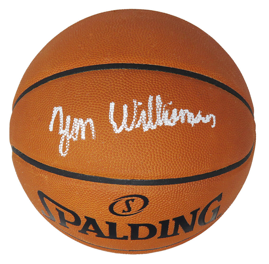 Zion Williamson Signed Spalding Official NBA Basketball (Full Name Signature) - WILBSK241 - Zion Williamson Signed Spalding Official NBA Basketball (Full Name Signature) product image