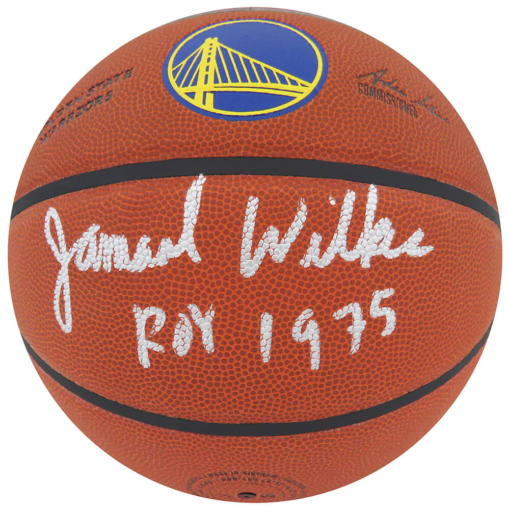 Jamaal Wilkes Signed Wilson Golden State Warriors Logo NBA Basketball w/ROY 1975 - WILBSK253 - Jamaal Wilkes Signed Wilson Golden State Warriors Logo NBA Basketball w/ROY 1975 product image