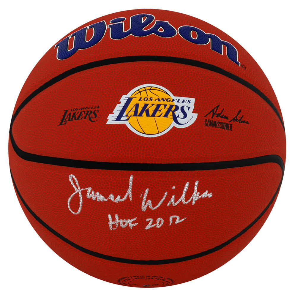 Jamaal Wilkes Signed Wilson Los Angeles Lakers Logo NBA Basketball w/HOF 2012 - WILBSK255 - Jamaal Wilkes Signed Wilson Los Angeles Lakers Logo NBA Basketball w/HOF 2012 product image