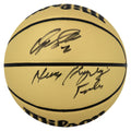 Dominique Wilkins Signed Wilson Gold Full Size NBA Basketball w/Human Highlight Film - WILBSK260 - Dominique Wilkins Signed Wilson Gold Full Size NBA Basketball w/Human Highlight Film product image