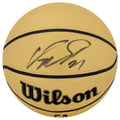 Dominique Wilkins Signed Wilson Gold F/S NBA Basketball - WILBSK261 - Dominique Wilkins Signed Wilson Gold F/S NBA Basketball product image