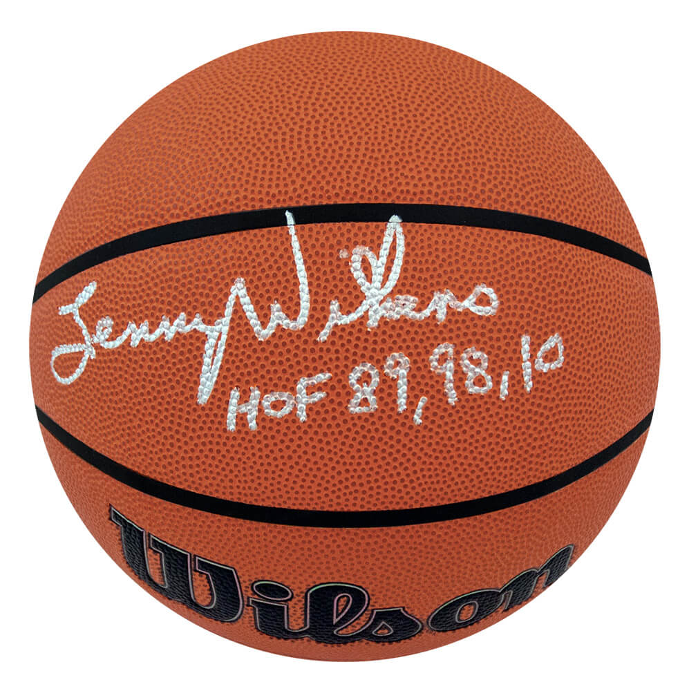 Lenny Wilkens Signed Wilson Indoor/Outdoor NBA Basketball w/HOF 89,98,10 - WILBSK270 - Lenny Wilkens Signed Wilson Indoor/Outdoor NBA Basketball w/HOF 89,98,10 product image