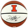 Deron Williams Signed Illinois Fighting Illini White Logo Brand Full Size Basketball - WILBSK280 - Deron Williams Signed Illinois Fighting Illini White Logo Brand Full Size Basketball product image