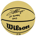 Deron Williams Signed Wilson Gold Full Size Basketball w/2x Olympic Gold - WILBSK284 - Deron Williams Signed Wilson Gold Full Size Basketball w/2x Olympic Gold product image