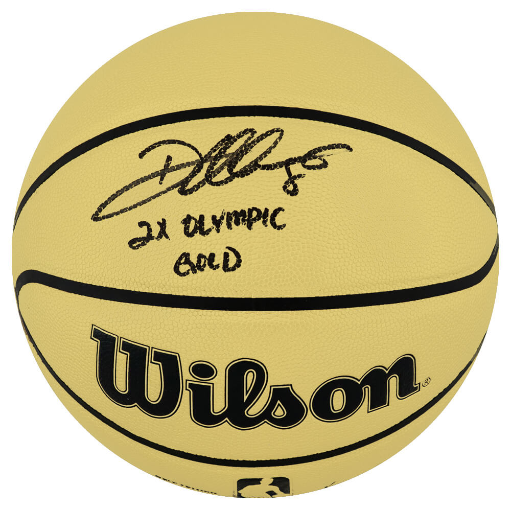 Deron Williams Signed Wilson Gold Full Size Basketball w/2x Olympic Gold - WILBSK284 - Deron Williams Signed Wilson Gold Full Size Basketball w/2x Olympic Gold product image
