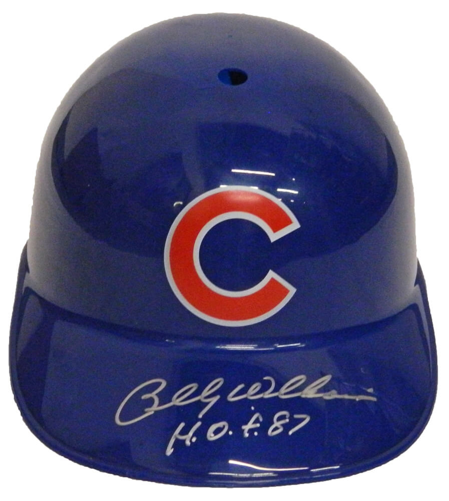 Billy Williams Signed Chicago Cubs Replica Batting Helmet w/HOF'87 - WILBTH101 - Billy Williams Signed Chicago Cubs Replica Batting Helmet w/HOF'87 product image