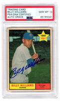 Billy Williams Signed Chicago Cubs 1961 Topps Baseball Rookie Card #141 (PSA Encapsulated / Auto Grade 10) - WILCAR105 - Billy Williams Signed Chicago Cubs 1961 Topps Baseball Rookie Card #141 (PSA Encapsulated / Auto Grade 10) product image