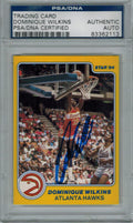 Dominique Wilkins Signed Atlanta Hawks 1984 Star Rookie Card #8 PSA/DNA - WILCAR203 - Dominique Wilkins Signed Atlanta Hawks 1984 Star Rookie Card #8 PSA/DNA product image