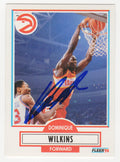 Dominique Wilkins Signed Atlanta Hawks 1990-91 Fleer Basketball Trading Card #6 - WILCAR207 - Dominique Wilkins Signed Atlanta Hawks 1990-91 Fleer Basketball Trading Card #6 product image