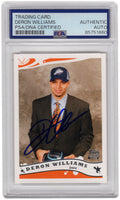 Deron Williams Signed Utah Jazz 2005 Topps Rookie Basketball Trading Card #223 - (PSA Encapsulated) - WILCAR221 - Deron Williams Signed Utah Jazz 2005 Topps Rookie Basketball Trading Card #223 - (PSA Encapsulated) product image