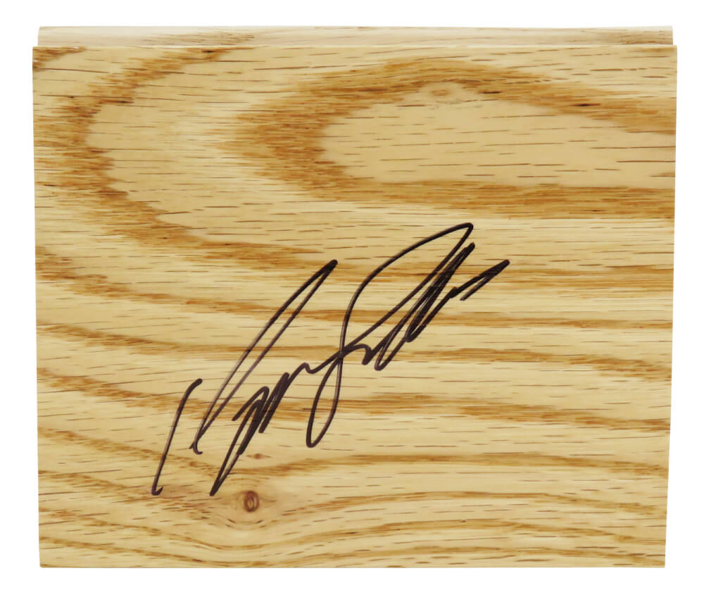 Dominique Wilkins Signed 5x6 Floor Piece - WILFLO201 - Dominique Wilkins Signed 5x6 Floor Piece product image