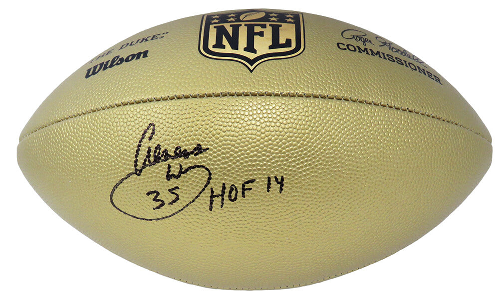 Aeneas Williams Signed Wilson Duke Gold Metallic NFL Full Size Replica Football w/HOF'14 - WILFTB304 - Aeneas Williams Signed Wilson Duke Gold Metallic NFL Full Size Replica Football w/HOF'14 product image
