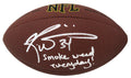 Ricky Williams Signed Wilson Super Grip Full Size NFL Football w/Smoke Weed Everyday - WILFTB324 - Ricky Williams Signed Wilson Super Grip Full Size NFL Football w/Smoke Weed Everyday product image