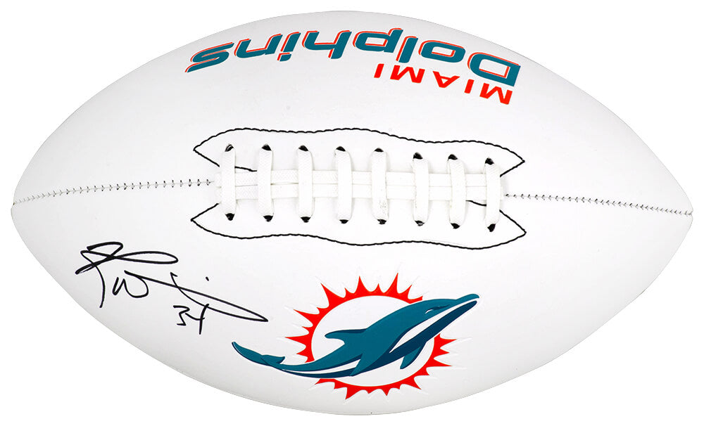 Ricky Williams Signed Miami Dolphins Logo Franklin White Football - WILFTB328 - Ricky Williams Signed Miami Dolphins Logo Franklin White Football product image