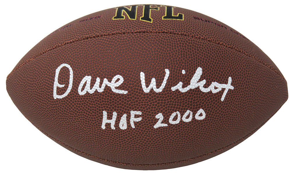Dave Wilcox Signed Wilson Super Grip Full Size NFL Football w/HOF 2000 - WILFTB345 - Dave Wilcox Signed Wilson Super Grip Full Size NFL Football w/HOF 2000 product image