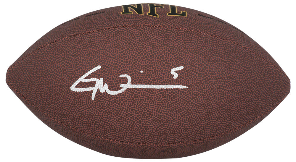 Garrett Wilson Signed Wilson Super Grip Full Size NFL Football - WILFTB355 - Garrett Wilson Signed Wilson Super Grip Full Size NFL Football product image