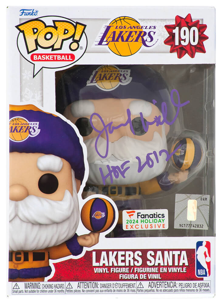 Jamaal Wilkes Signed Los Angeles Lakers SANTA NBA Funko Pop Doll #190 w/HOF 2012 - WILFUN210 - Jamaal Wilkes Signed Los Angeles Lakers SANTA NBA Funko Pop Doll #190 w/HOF 2012 product image