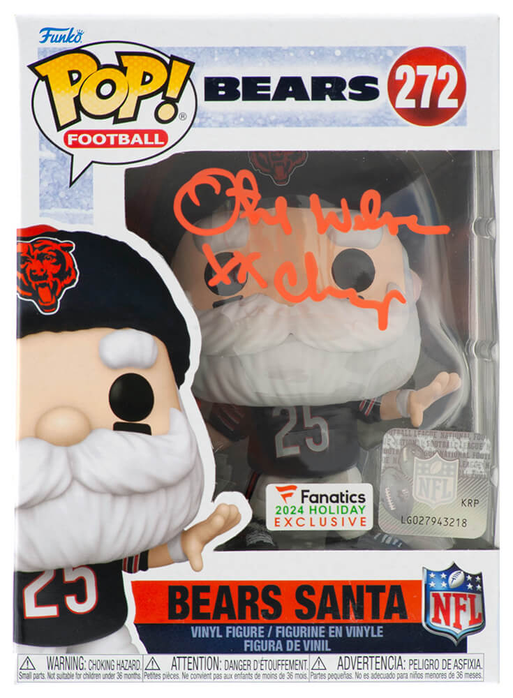 Otis Wilson Signed Chicago Bears SANTA Funko Pop Doll #272 w/XX Champs - WILFUN300 - Otis Wilson Signed Chicago Bears SANTA Funko Pop Doll #272 w/XX Champs product image