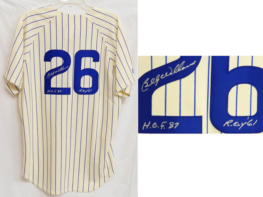 Billy Williams Signed Chicago Cubs T/B Cooperstown Collection Jersey w/ROY'61 & HOF'87 - WILJRY102 - Billy Williams Signed Chicago Cubs T/B Cooperstown Collection Jersey w/ROY'61 & HOF'87 product image