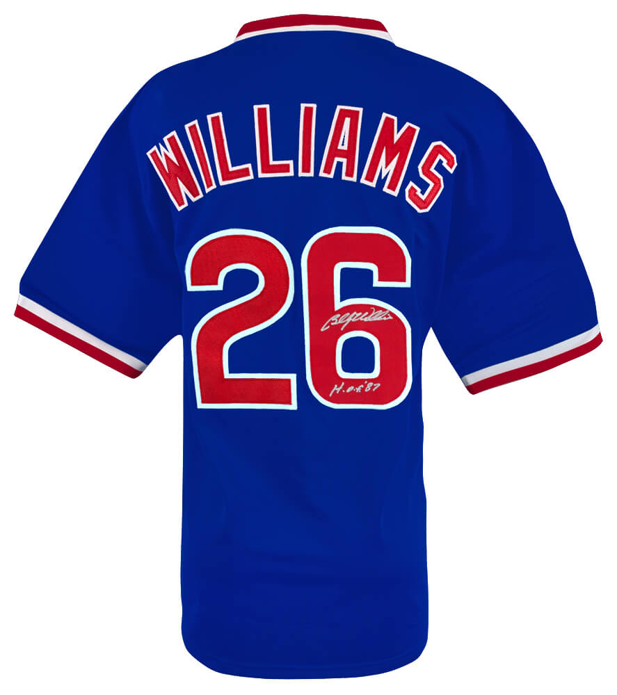 Billy Williams Signed Blue Custom Baseball Jersey w/HOF'87 - WILJRY105 - Billy Williams Signed Blue Custom Baseball Jersey w/HOF'87 product image