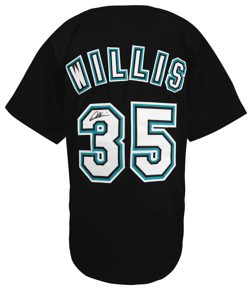 Dontrelle Willis Signed Black Custom Baseball Jersey - WILJRY110 - Dontrelle Willis Signed Black Custom Baseball Jersey product image