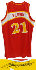 Dominique Wilkins Signed Hawks Adidas Red Premier Jersey - WILJRY201 - Dominique Wilkins Signed Hawks Adidas Red Premier Jersey product image