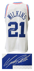 Dominique Wilkins Signed 1992 All Star Game Mitchell & Ness White Throwback Swingman Jersey - WILJRY211 - Dominique Wilkins Signed 1992 All Star Game Mitchell & Ness White Throwback Swingman Jersey product image