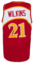 Dominique Wilkins Signed Red Throwback Custom Jersey - WILJRY212 - Dominique Wilkins Signed Red Throwback Custom Jersey product image