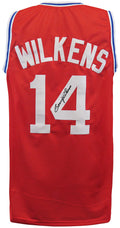 Lenny Wilkens Signed Red Throwback Custom Basketball Jersey - WILJRY220 - Lenny Wilkens Signed Red Throwback Custom Basketball Jersey product image