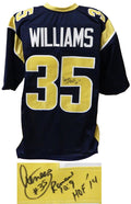Aeneas Williams Signed Blue & Gold Custom Football Jersey w/HOF'14 - WILJRY301 - Aeneas Williams Signed Blue & Gold Custom Football Jersey w/HOF'14 product image