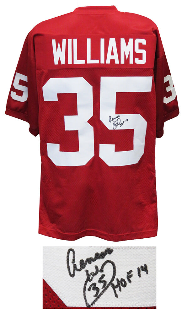 Aeneas Williams Signed Red T/B Custom Football Jersey w/HOF'14 - WILJRY302 - Aeneas Williams Signed Red T/B Custom Football Jersey w/HOF'14 product image