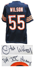 Otis Wilson Signed Navy Custom Football Jersey w/SB XX Champ - WILJRY311 - Otis Wilson Signed Navy Custom Football Jersey w/SB XX Champ product image