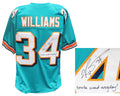 Ricky Williams Signed Teal Custom Football Jersey w/Smoke Weed Everyday - WILJRY322 - Ricky Williams Signed Teal Custom Football Jersey w/Smoke Weed Everyday product image