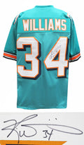 Ricky Williams Signed Teal Custom Jersey - WILJRY323 - Ricky Williams Signed Teal Custom Jersey product image
