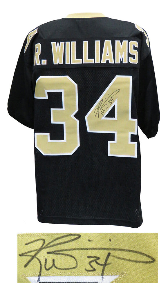 Ricky Williams Signed Black Custom Football Jersey - WILJRY324 - Ricky Williams Signed Black Custom Football Jersey product image