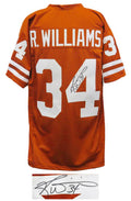 Ricky Williams Signed Brown Custom Football Jersey - WILJRY326 - Ricky Williams Signed Brown Custom Football Jersey product image