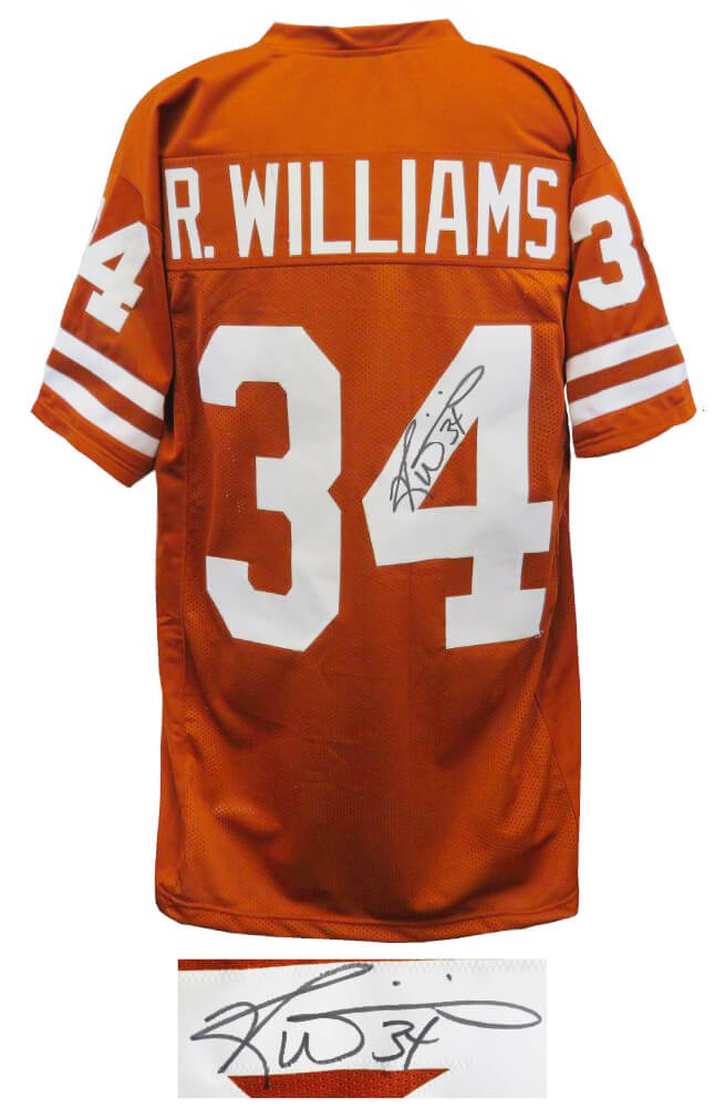 Ricky Williams Signed Brown Custom Football Jersey - WILJRY326 - Ricky Williams Signed Brown Custom Football Jersey product image