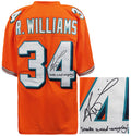 Ricky Williams Signed Orange Custom Football Jersey w/Smoke Weed Everyday - WILJRY328 - Ricky Williams Signed Orange Custom Football Jersey w/Smoke Weed Everyday product image