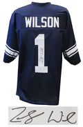 Zach Wilson Signed Navy Blue Custom College Football Jersey (Beckett) - WILJRY350 - Zach Wilson Signed Navy Blue Custom College Football Jersey (Beckett) product image