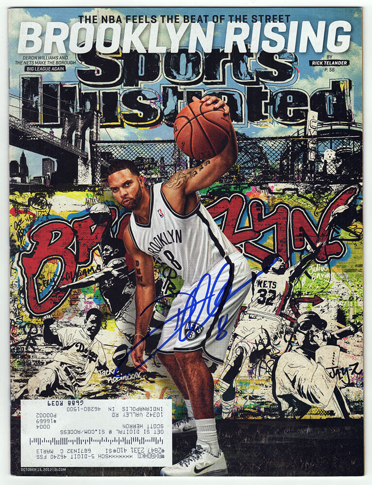 Deron Williams Signed Brooklyn Nets Sports Illustrated October 15, 2012 Original Magazine - WILMAG200 - Deron Williams Signed Brooklyn Nets Sports Illustrated October 15, 2012 Original Magazine product image