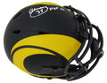 Aeneas Williams Signed Rams Eclipse Black Matte Riddell Speed Mini Helmet w/HOF'14 - WILMIN315 - Aeneas Williams Signed Rams Eclipse Black Matte Riddell Speed Mini Helmet w/HOF'14 product image