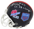 Perry Williams Signed New York Giants Super Bowl XXI & XXV Champs Logo Riddell Mini Helmet w/2x SB Champs - WILMIN332 - Perry Williams Signed New York Giants Super Bowl XXI & XXV Champs Logo Riddell Mini Helmet w/2x SB Champs product image
