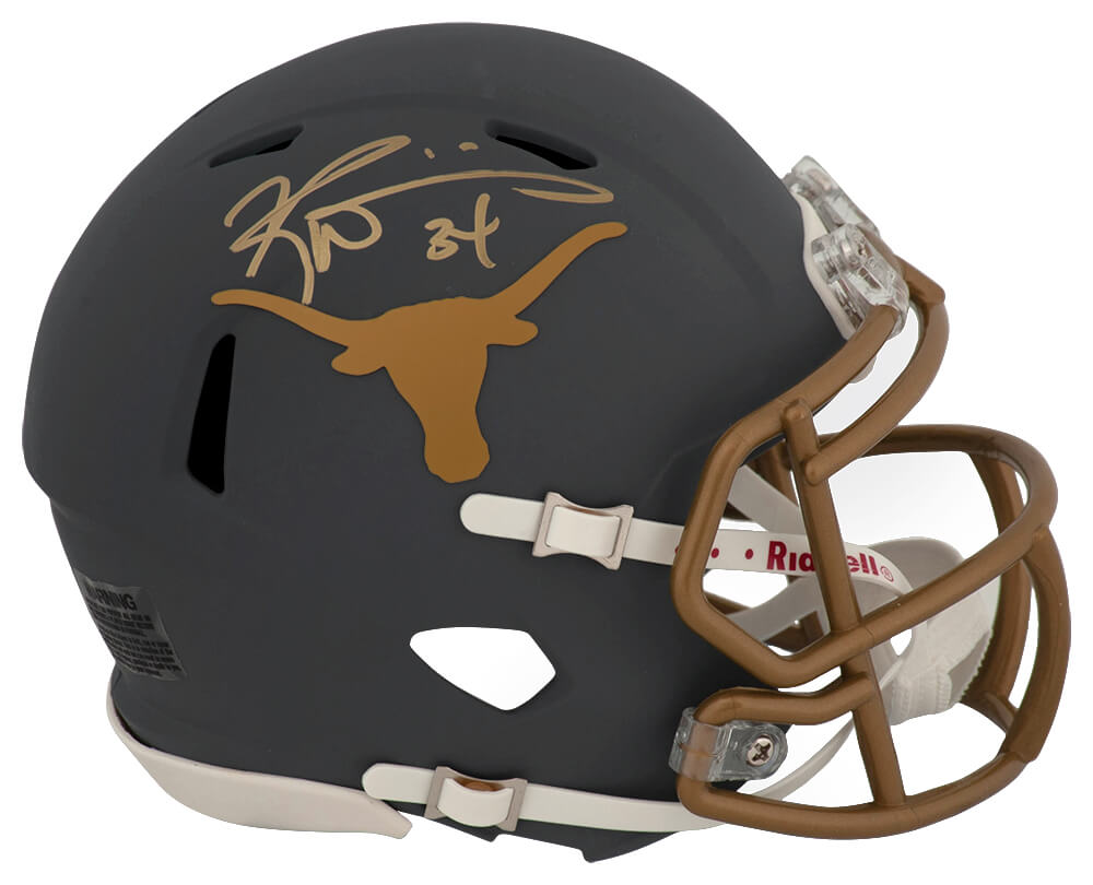 Ricky Williams Signed Texas Longhorns SLATE Riddell Speed Mini Helmet - WILMIN339 - Ricky Williams Signed Texas Longhorns SLATE Riddell Speed Mini Helmet product image