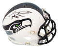 Russell Wilson Signed Seattle Seahawks Flat White Matte Riddell Speed Mini Helmet (Wilson Holo) - WILMIN352 - Russell Wilson Signed Seattle Seahawks Flat White Matte Riddell Speed Mini Helmet (Wilson Holo) product image
