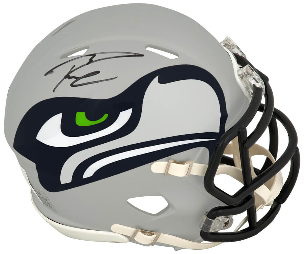 Russell Wilson Signed Seattle Seahawks AMP Riddell Speed Mini Helmet (Beckett) - WILMIN353 - Russell Wilson Signed Seattle Seahawks AMP Riddell Speed Mini Helmet (Beckett) product image