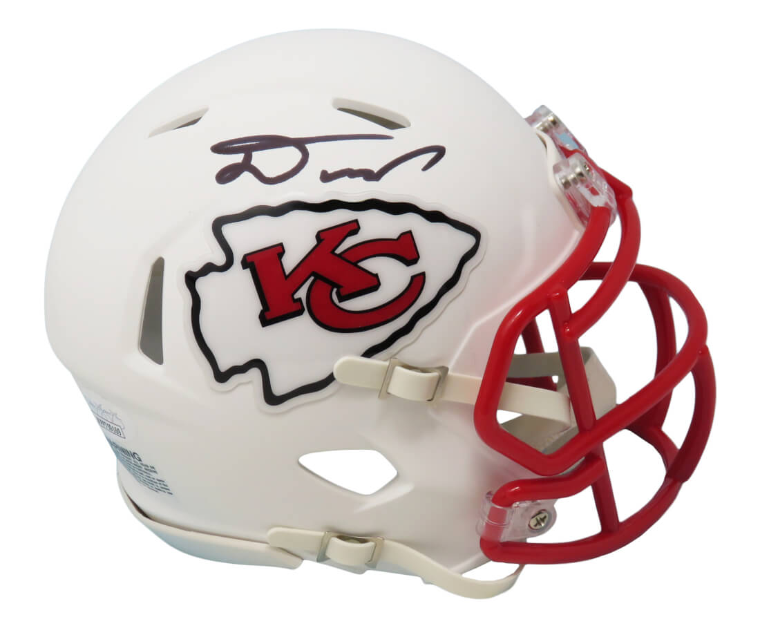 Damien Williams Signed Kansas City Chiefs Flat White Matte Riddell Speed Mini Helmet - WILMIN361 - Damien Williams Signed Kansas City Chiefs Flat White Matte Riddell Speed Mini Helmet product image